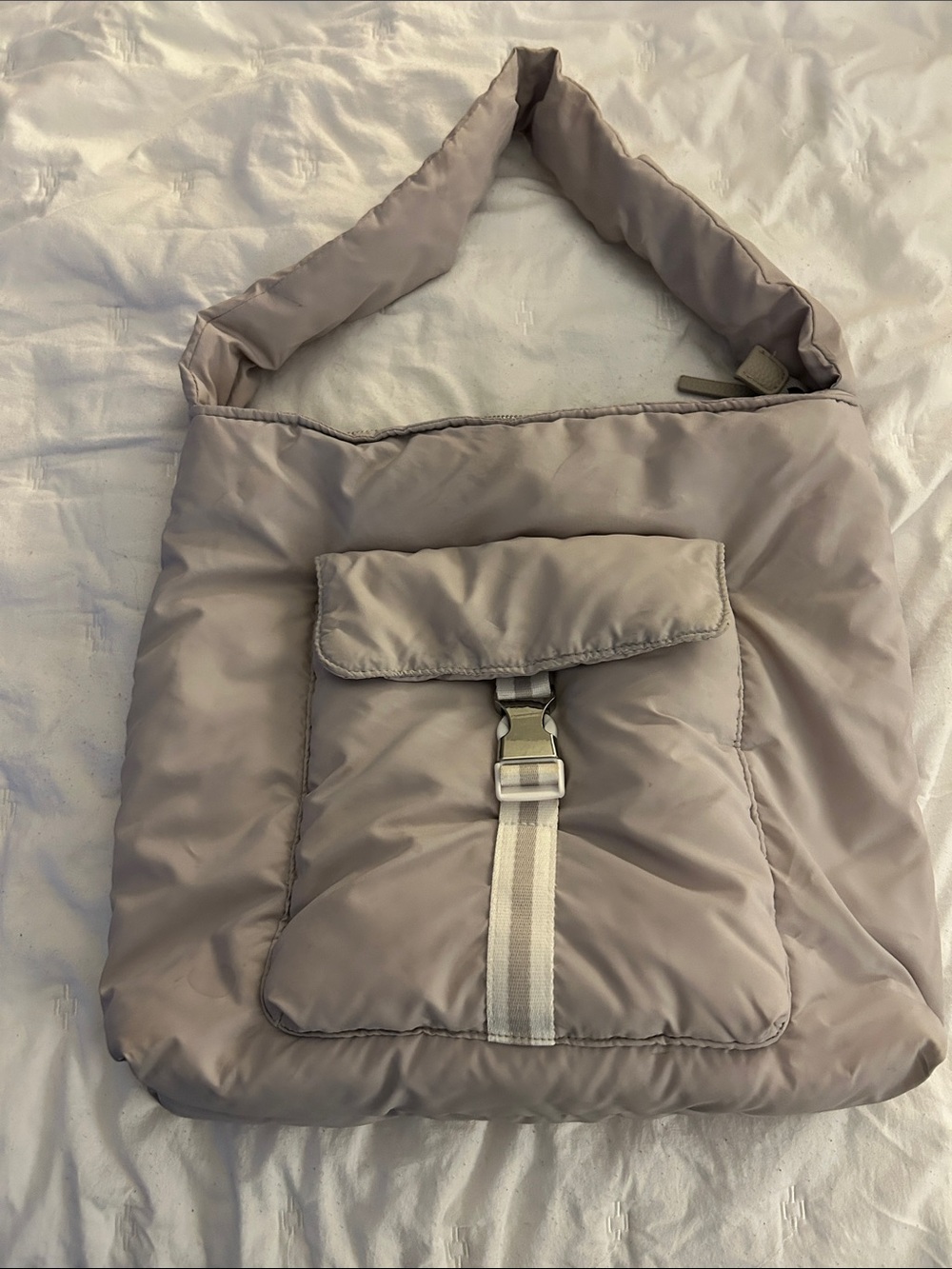 Tommy Bahama Padded Shoulder Tote Bag in Taupe - Lightweight Everyday Bag